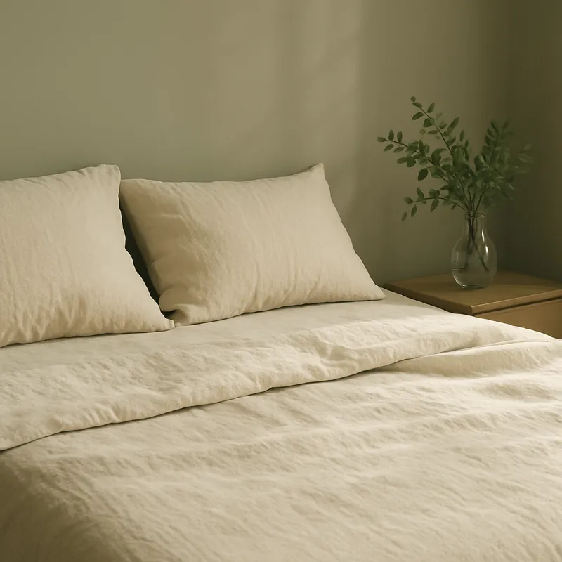 Soft morning light across natural linen